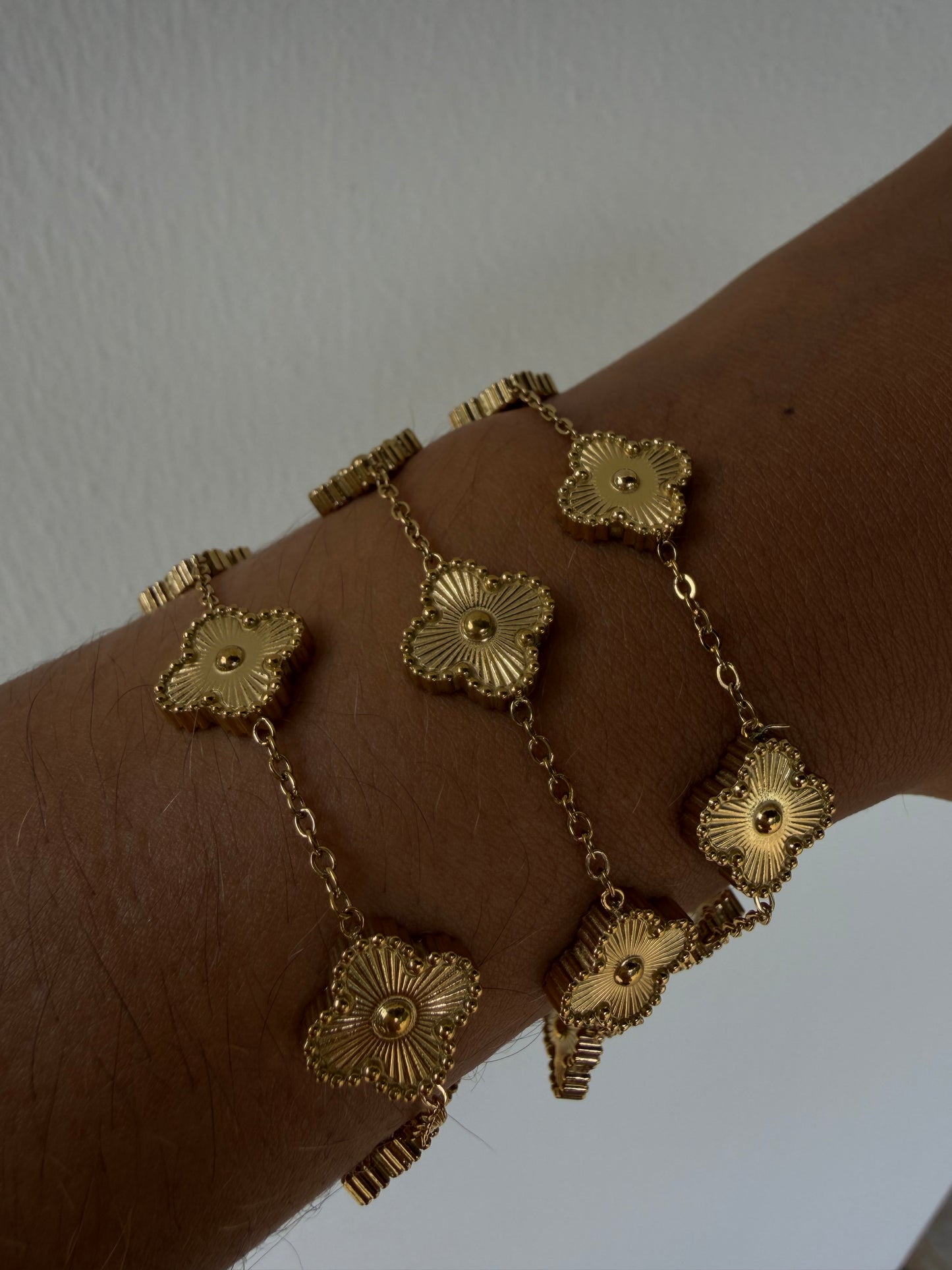 Gold Clover Bracelet