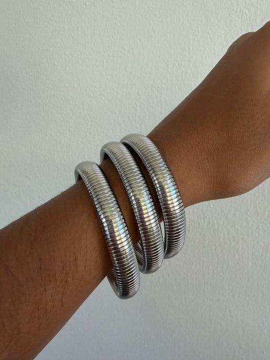 Safira Silver Bangles