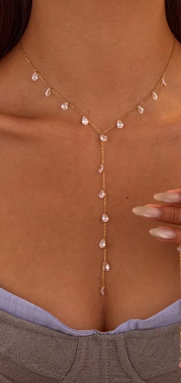 Crystal Drop Necklace