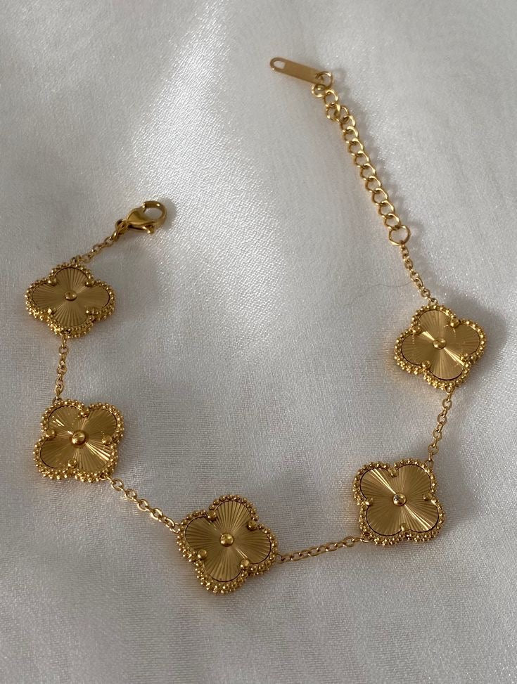 Gold Clover Bracelet